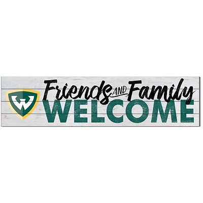 Wayne State Warriors 10'' x 40'' Friends & Family Welcome Sign
