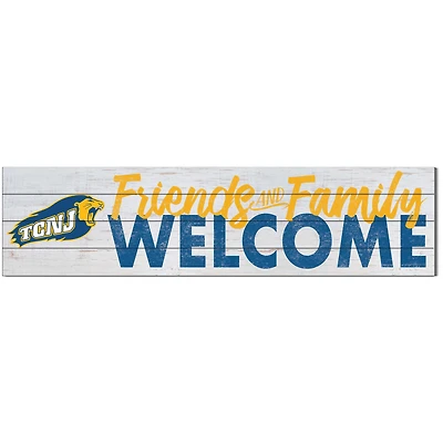 College of New Jersey Lions 10'' x 40'' Friends & Family Welcome Sign
