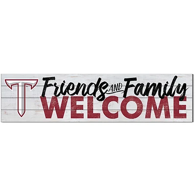 Troy University Trojans 10'' x 40'' Friends & Family Welcome Sign