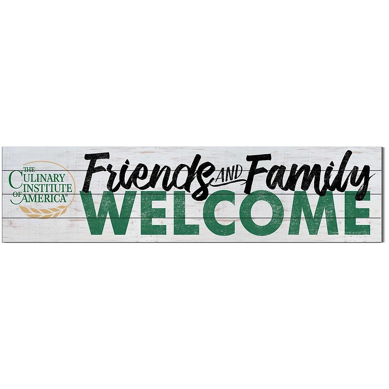 Culinary Institute of America Steels 10'' x 40'' Friends & Family Welcome Sign