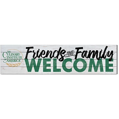 Culinary Institute of America Steels 10'' x 40'' Friends & Family Welcome Sign