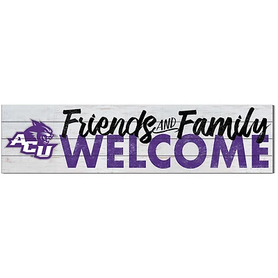 Abilene Christian University Wildcats 10'' x 40'' Friends & Family Welcome Sign