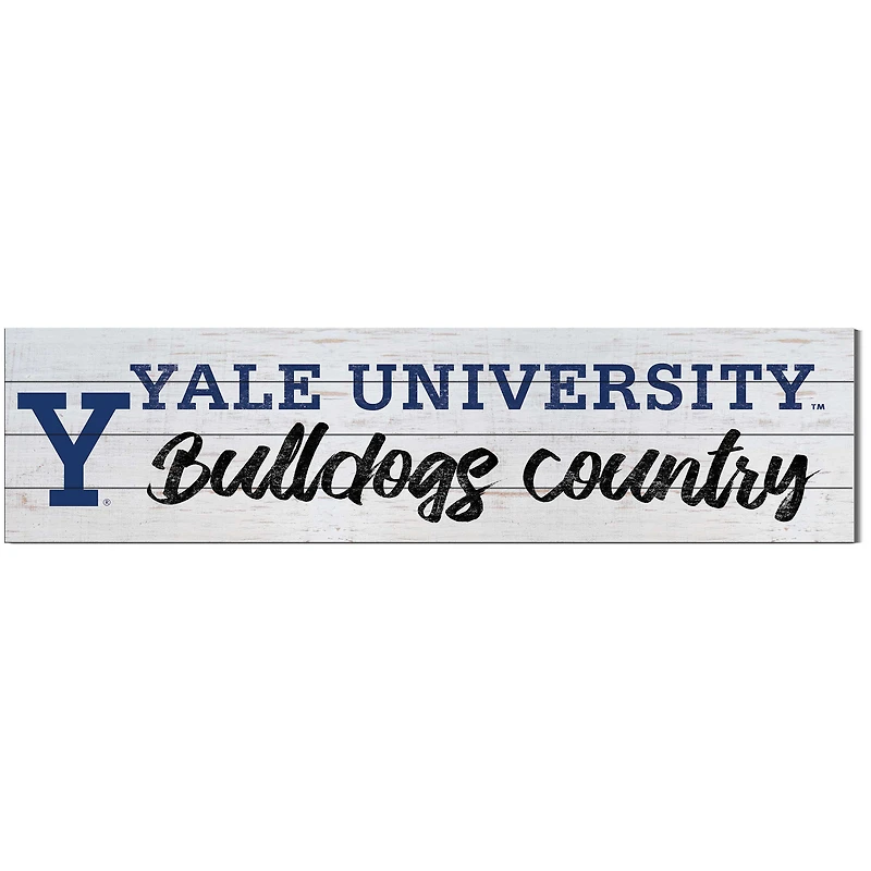 Yale Bulldogs 10'' x 40'' Logo Sign