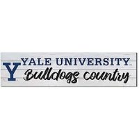 Yale Bulldogs 10'' x 40'' Logo Sign