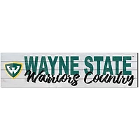 Wayne State Warriors 10'' x 40'' Logo Sign