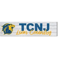 College of New Jersey Lions 10'' x 40'' Logo Sign
