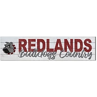 University of Redlands Bulldogs 10'' x 40'' Logo Sign