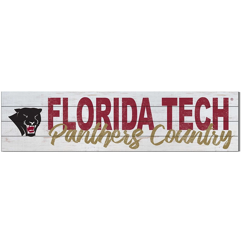 Florida Tech Panthers 10'' x 40'' Logo Sign
