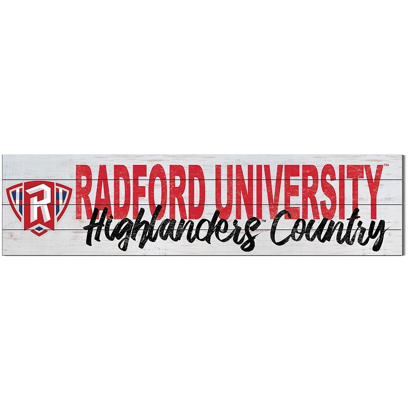 Radford Highlanders 10'' x 40'' Logo Sign