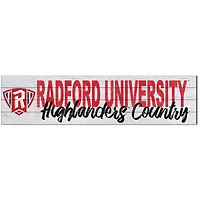Radford Highlanders 10'' x 40'' Logo Sign