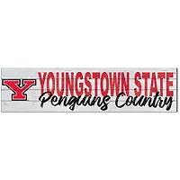 Youngstown State Penguins 10'' x 40'' Logo Sign