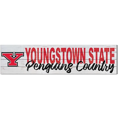 Youngstown State Penguins 10'' x 40'' Logo Sign