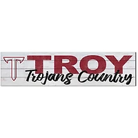 Troy University Trojans 10'' x 40'' Logo Sign