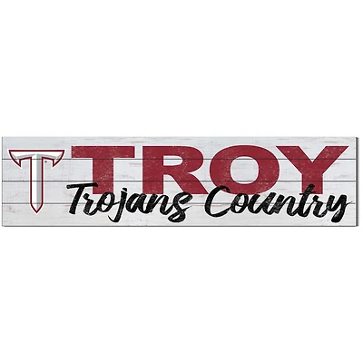 Troy University Trojans 10'' x 40'' Logo Sign