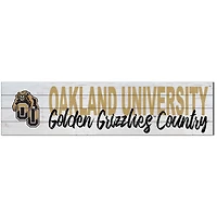 Oakland Golden Grizzlies 10'' x 40'' Logo Sign
