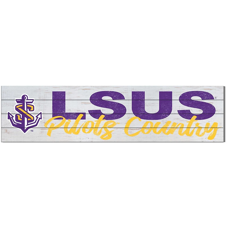 LSU Shreveport Pilots 10'' x 40'' Logo Sign