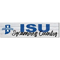 Indiana State Sycamores 10'' x 40'' Logo Sign