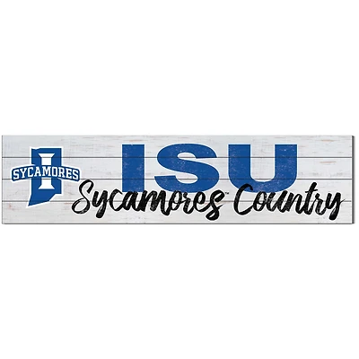 Indiana State Sycamores 10'' x 40'' Logo Sign