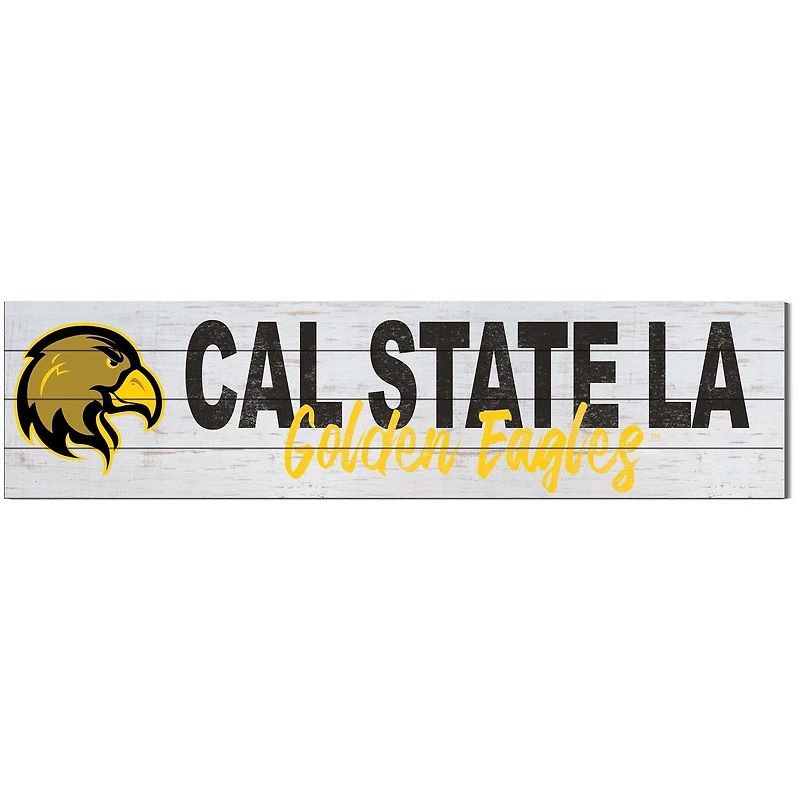 Cal State L.A. Golden Eagles 10'' x 40'' Logo Sign