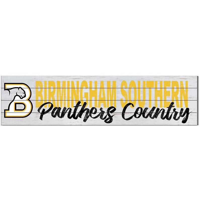 Birmingham-Southern Panthers 10'' x 40'' Logo Sign