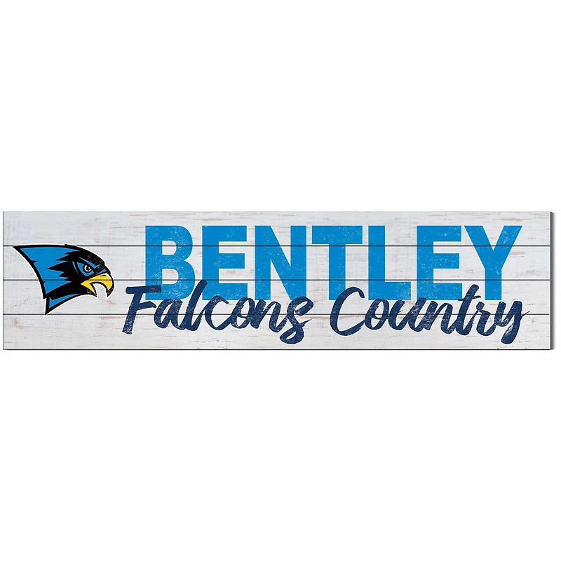 Bentley Falcons 10'' x 40'' Logo Sign