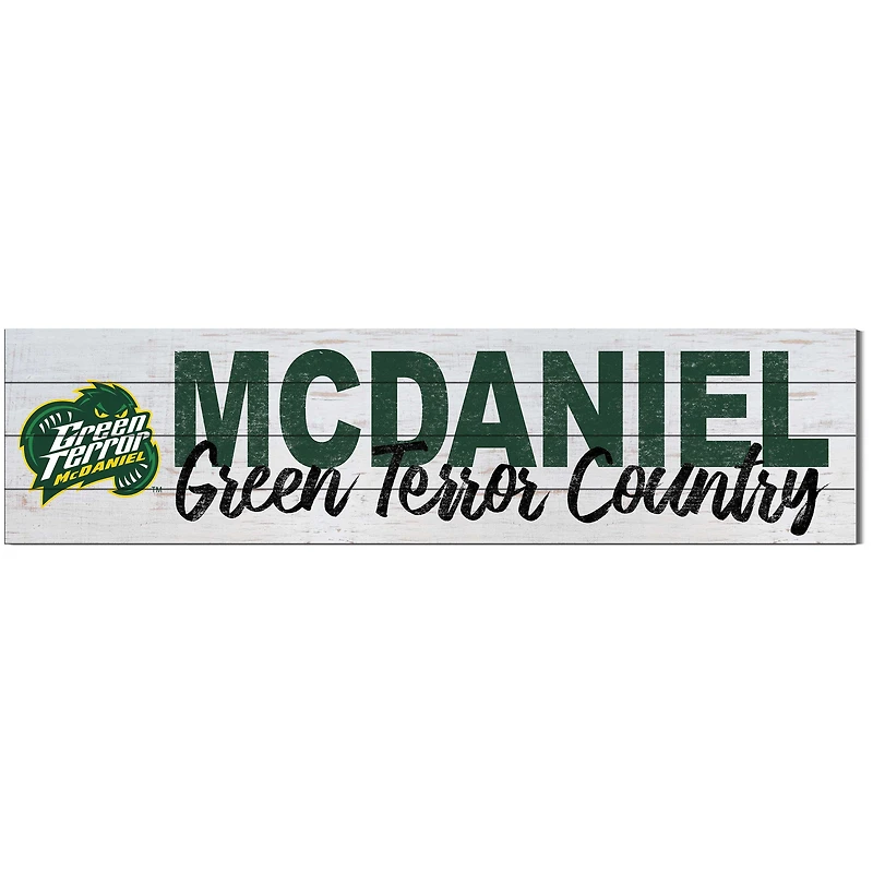 McDaniel Green Terror 10'' x 40'' Logo Sign