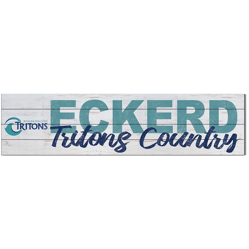 Eckerd Tritons 10'' x 40'' Logo Sign