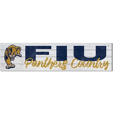 FIU Panthers 10'' x 40'' Logo Sign