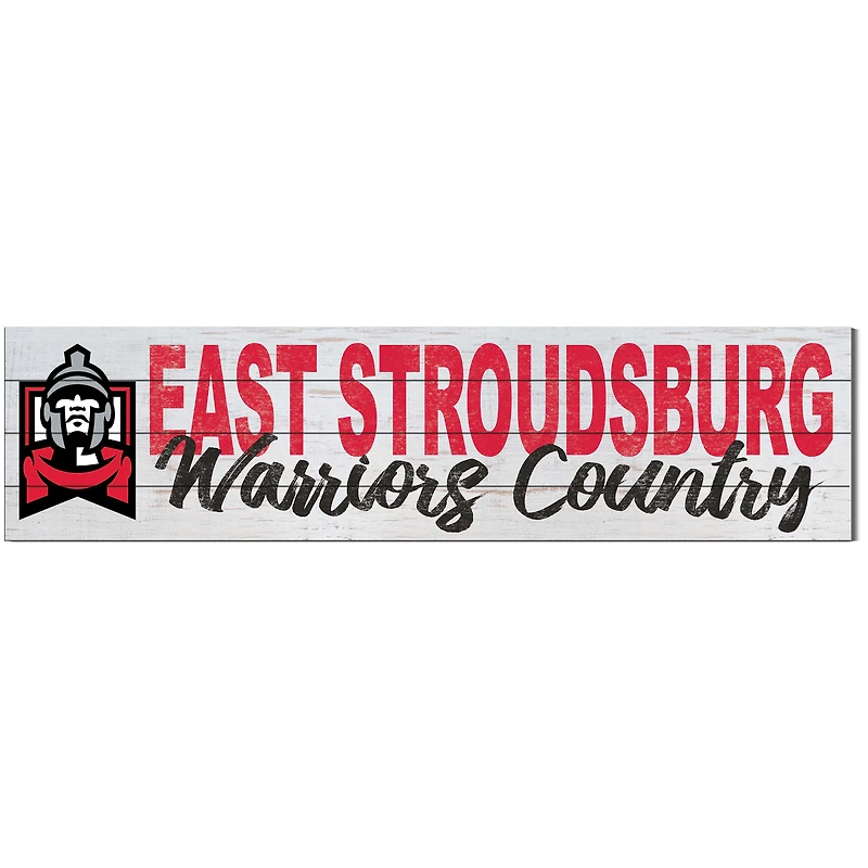 East Stroudsburg Warriors 10'' x 40'' Logo Sign