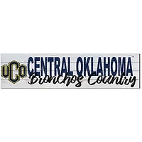 Central Oklahoma Bronchos 10'' x 40'' Logo Sign