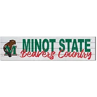 Minot State Beavers 10'' x 40'' Logo Sign