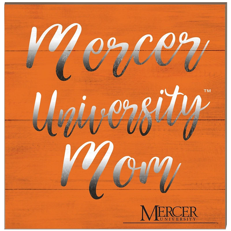 Mercer Bears 10'' x 10'' Team Mom Plaque