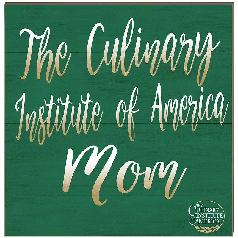 Culinary Institute of America Steels 10'' x 10'' Team Mom Plaque