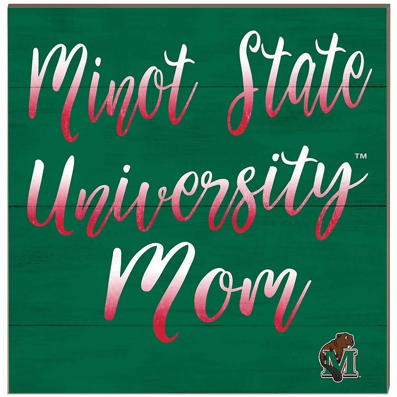 Minot State Beavers 10'' x 10'' Team Mom Plaque