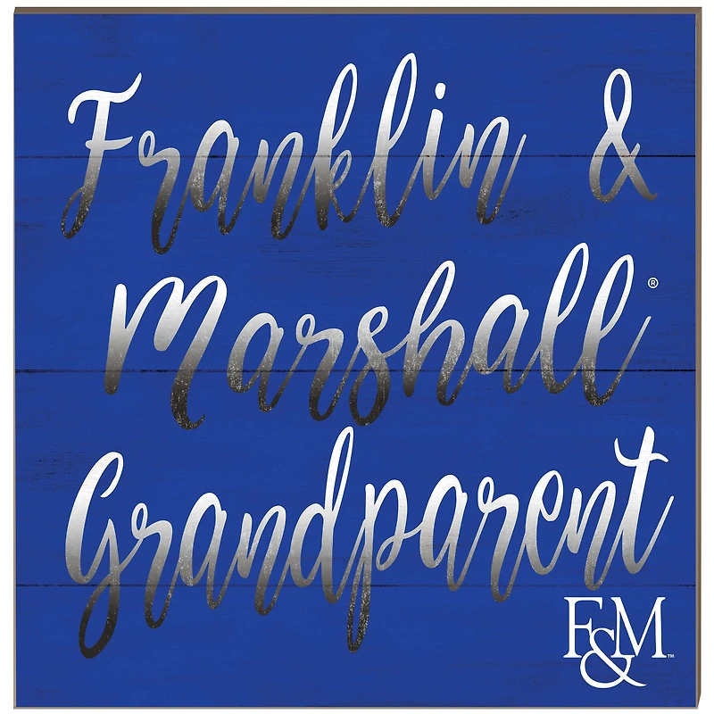 Franklin & Marshall Diplomats 10'' x 10'' Grandparent Plaque
