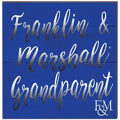 Franklin & Marshall Diplomats 10'' x 10'' Grandparent Plaque