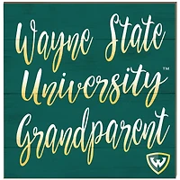 Wayne State Warriors 10'' x 10'' Grandparent Plaque