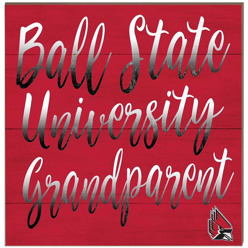 Ball State Cardinals 10'' x 10'' Grandparent Plaque