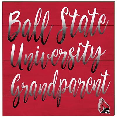 Ball State Cardinals 10'' x 10'' Grandparent Plaque