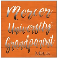 Mercer Bears 10'' x 10'' Grandparent Plaque