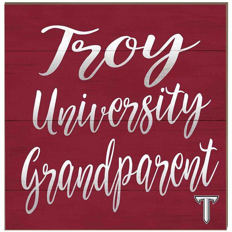 Troy University Trojans 10'' x 10'' Grandparent Plaque