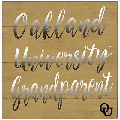 Oakland Golden Grizzlies 10'' x 10'' Grandparent Plaque