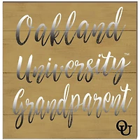 Oakland Golden Grizzlies 10'' x 10'' Grandparent Plaque