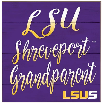LSU Shreveport Pilots 10'' x 10'' Grandparent Plaque