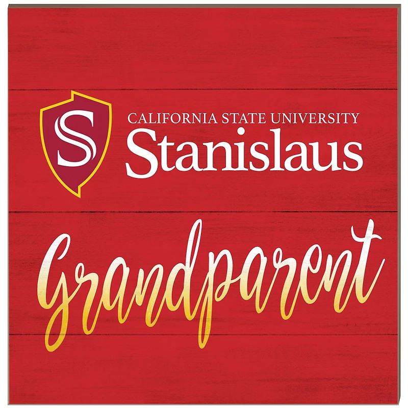 Cal State Stanislaus Warriors 10'' x 10'' Grandparent Plaque