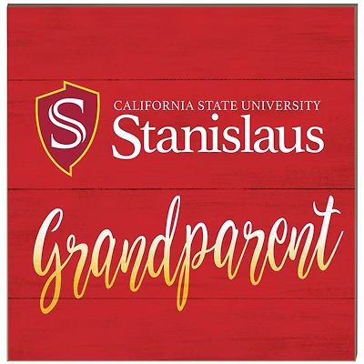 Cal State Stanislaus Warriors 10'' x 10'' Grandparent Plaque