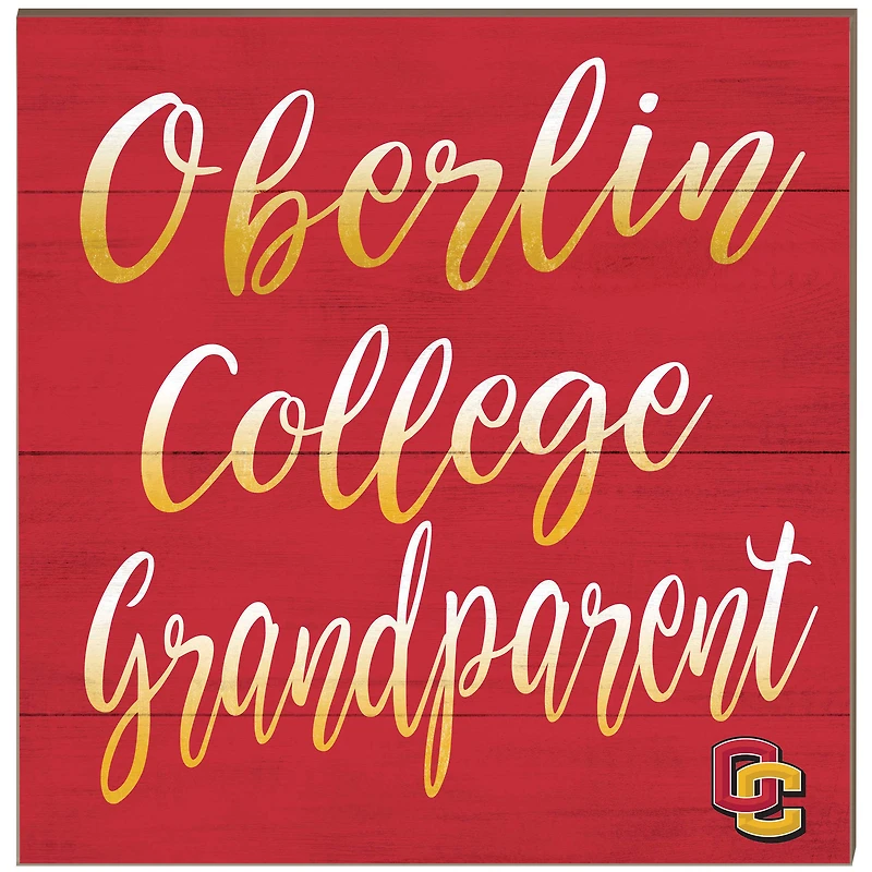 Oberlin Yeomen 10'' x 10'' Grandparent Plaque
