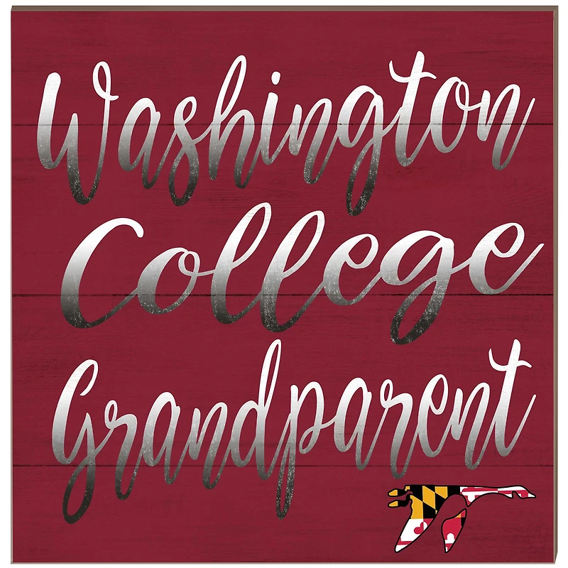 Washington College Shoremen 10'' x 10'' Grandparent Plaque