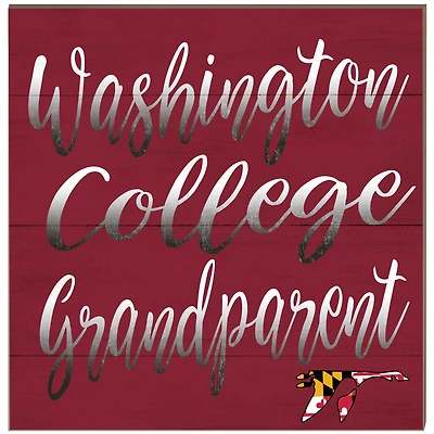 Washington College Shoremen 10'' x 10'' Grandparent Plaque