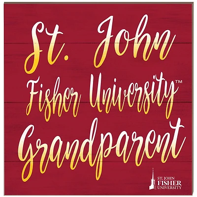St. John Fisher Cardinals 10'' x 10'' Grandparent Plaque
